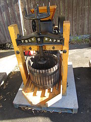 American cider press, New York, USA