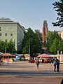 English: Market place and city hall Suomi: Kauppatori ja kaupungintalo