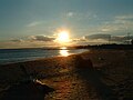 Plage en hiver.