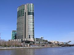 Melbourne Crown Casino Complex in Southbank of the Yarra River