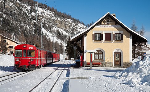 RhB BDt at La Punt-Chamues