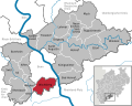 Location in the Rhein-Sieg district