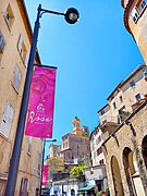 Grasse-Clocher-Cathedrale-Notre-Dame-du-Puy-de-Grasse+Tour-horloge-devant-depuis-BlvrdGambetta-bySoeur2Rundvald-OK-Bonnes-Couleurs.jpg