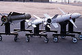 AGM-88 (right), AGM-45 (center), AGM-65 (left)