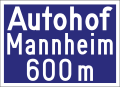 File:Autohof-Ankündigungstafel - 600 m, nach einem Foto von 1947.svg