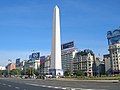 Español: El obelisco y la Plaza de la República