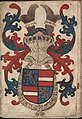 page 02r Nederlands: Wapen van Engelbrecht II van Nassau English: Coat of arms of Engelbrecht II of Nassau