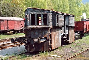 Historic railroad snowplow, Czech Republic