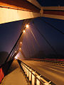 English: The Madalinski Bridge by night Polski: Most Madalińskiego nocą