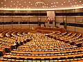 Français : L'espace Léopold, le siège du Parlement européen. Chambre principale du Parlement. Nederlands: Leopoldruimte, de zetel van het Europees Parlement. Hoofd kamer van het Parlement. English: The Leopold Complex, the seat of the European Parliament. Main chamber of Parliament.