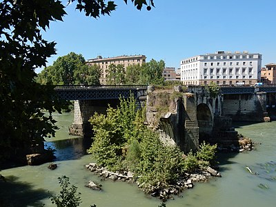 Ponte Palatino and Ponte Rotto from Lungotevere