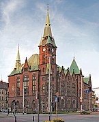 Wrocław University Library (Szajnochy Street), view from the corner of Kazimierza Wielkiego Street