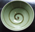 Celadon bowl with Iron oxide. 2007.