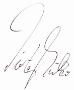 Signature of Michelin 3-star chef Dieter Müller