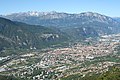 Trento from southeast, a view to Paganella and Brenta mountains