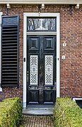 Front door of residential house De Buorren 2, Peazens