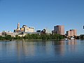 Downtown's skyline seen from across the Connecticut River