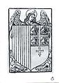Escudo de Aragón en la edición de los Fueros de Aragón de 1496