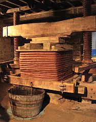 Traditional cider press in Jersey