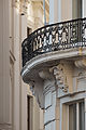 Belle etage balcony at the Palais Herberstein at northwest corner of Michaelerplatz, Vienna.