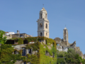 The bell tower of old church of Sant'Egidio