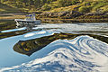 71 Distorting water reflections at Digermulen port, Hinnøya, Norway, 2015 September uploaded by Ximonic, nominated by Tomer T