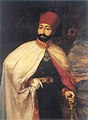 Portrait of Ottoman Sultan Mahmud II after his clothing reforms (1830).