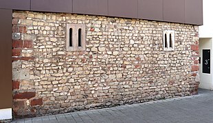 Remains of a Romanesque tower house in Trier, Kapuzinergasse