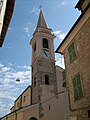 Campanile della chiesa di santa Maria Maddalena di Vessalico, Liguria,Italia