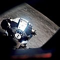 Apollo 10 Lunar Module "Snoopy" during rendezvous with Command Module "Charlie Brown."