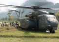 MH-53 Sea Dragon delivers aid to Sumatra following the 2004 Tsunami