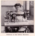 "Deborah at the Sewing Machine"