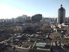 Birdview of Xuanwumen from Xinwenhuajie Xicheng qu Beijing 20160313.JPG