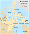 Nunavut's municipalities