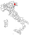 Province position in Italy