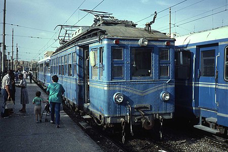 Electric railway car in Valencia