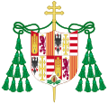Coat of Arms of Alonso of Aragon, Archbishop of Zaragoza and Valencia. Lieutenant General of Aragon