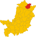 mappa del cumne-Municipality map
