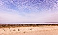 Uitzicht op de Waddenzee achter de zeedijk bij Paesens-Moddergat richting Schiermonnikoog