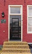 Lanen 28, Harlingen Oldest house in Harlingen. (Wooden door)