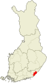 Villmansstrands läge i Finland Location