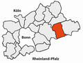 Location in the Rhein-Sieg district