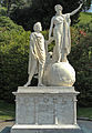 Statua di Dante e Beatrice, Giovanni Battista Comolli, nella Villa Melzi sul Lago di Como