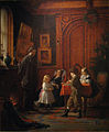 Eastman Johnson, Christmas-Time, The Blodgett Family, 1864, Oil on canvas