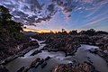 "Li_Phi_falls_at_dusk_with_colorful_sky_and_clouds_in_Don_Khon_Laos.jpg" by User:Basile Morin