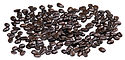 Rawandan dark-roasted coffee beans