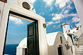 Oian cityscape. Santorini island (Thira), Greece