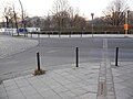 Run of former Berlin Wall; near Lohmühlenbrücke