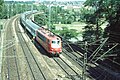 Interregio train on Neckar bridge