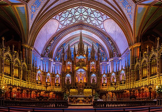 Notre-Dame de Montréal Basilica, Canada.